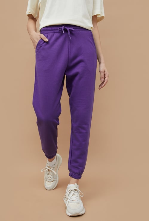 GINGER Solid Elasticated Joggers