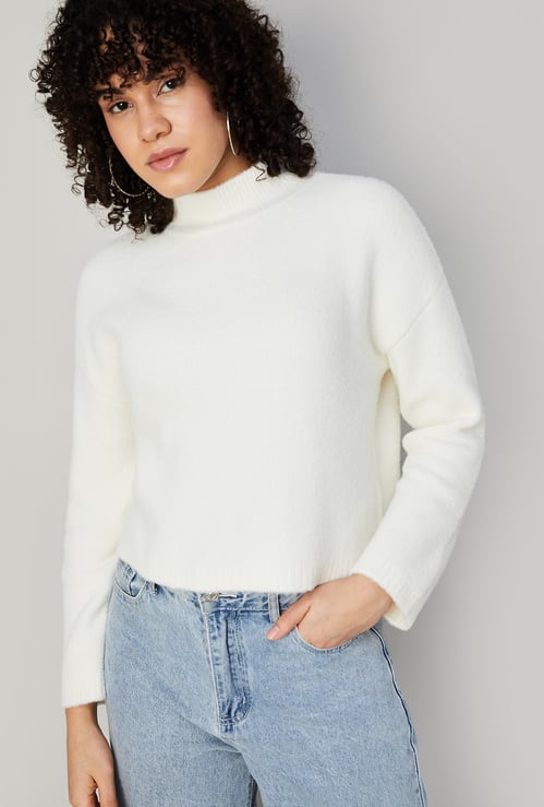 GINGER Women Solid Sweater