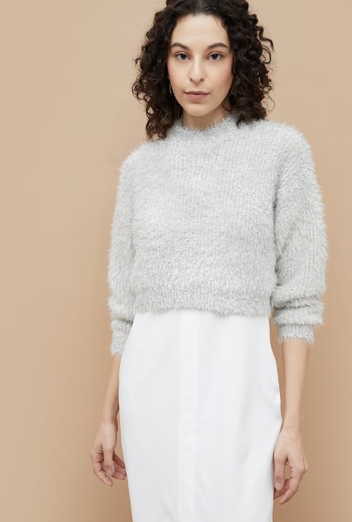 GINGER Faux Fur Pullover