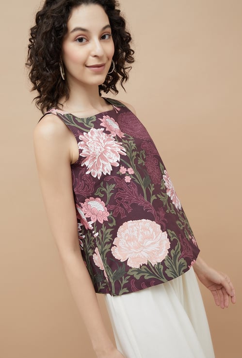 COLOUR ME Floral Print Top