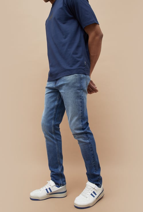 DENIMIZE Light Wash Slim Tapered Fit Jeans