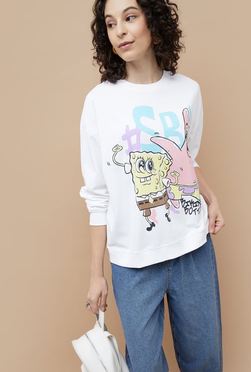 GINGER Spongebob Squarepants Print Sweatshirt