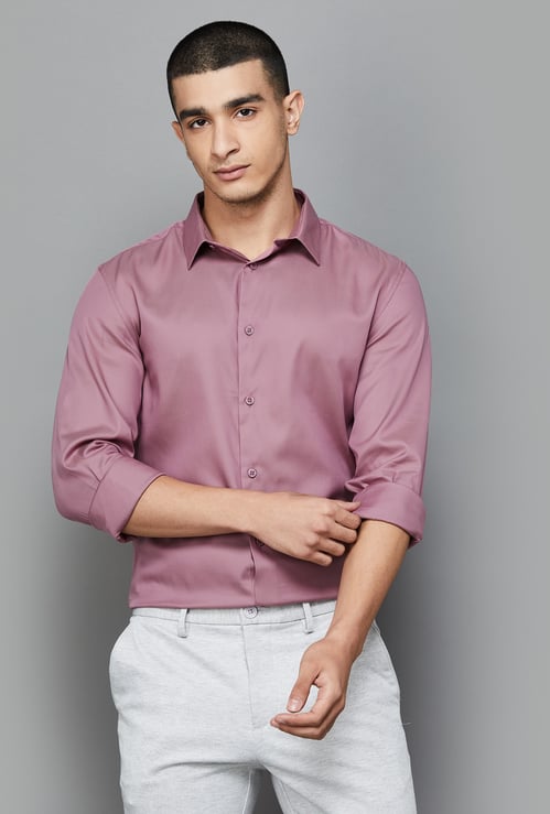 CELIO Men Solid Slim Fit Casual Shirt