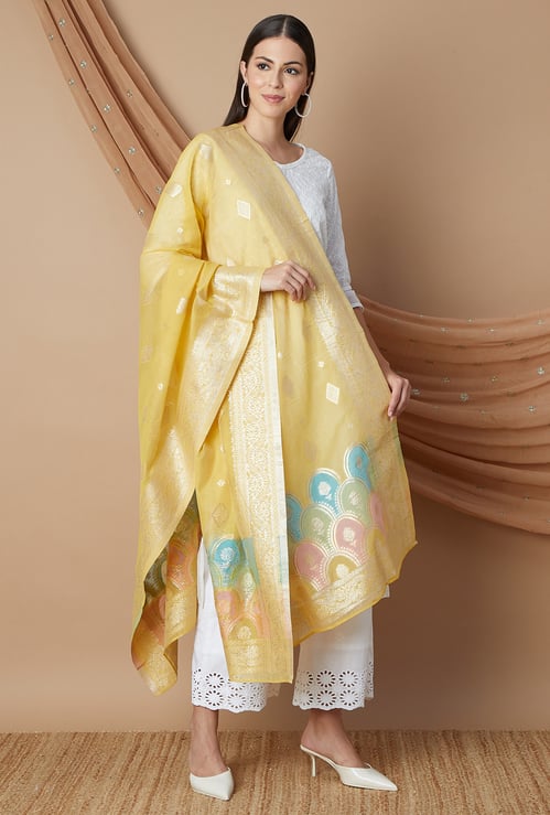 MELANGE Jacquard Ethnic Dupatta