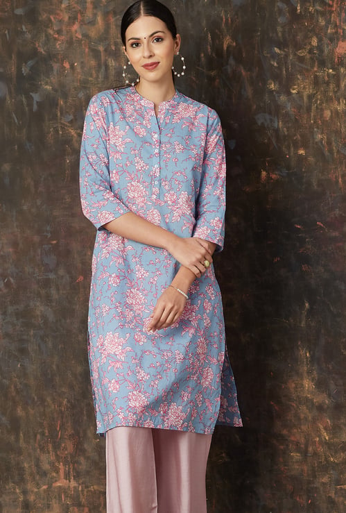 MELANGE Printed Straight Kurta