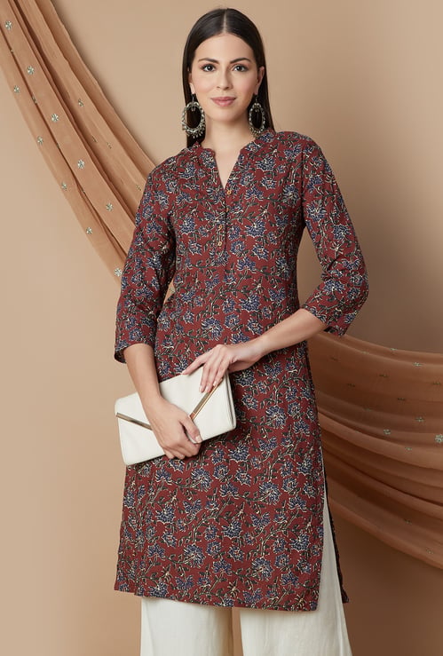 MELANGE Printed Straight Kurta