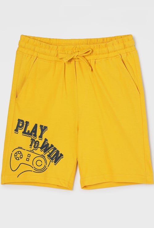 FAME FOREVER Printed Elasticated Shorts