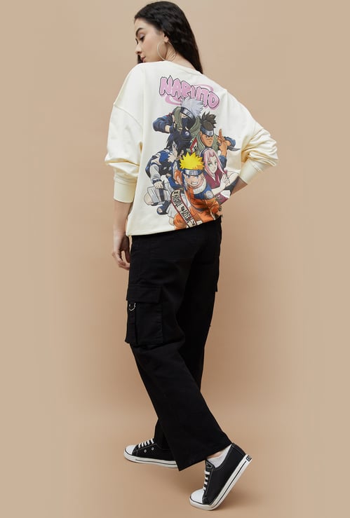 GINGER Naruto Printed Full Sleeves Sweatshirt