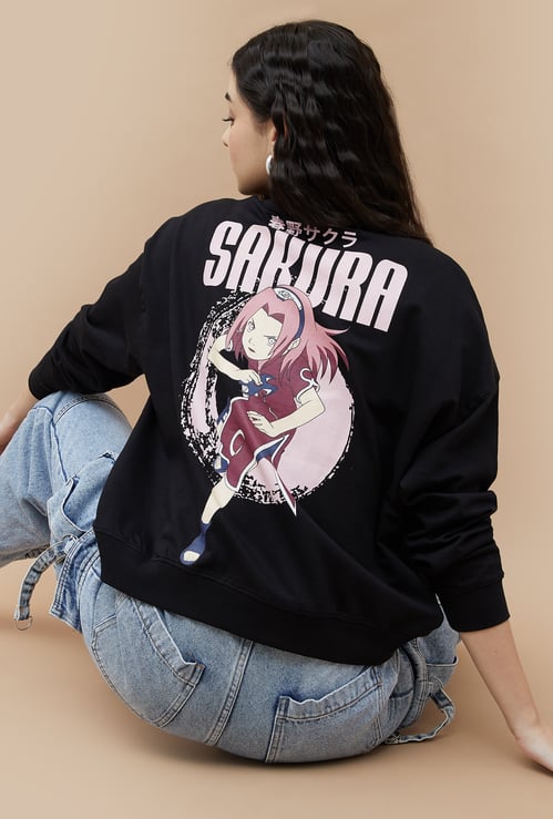 GINGER Sakura Printed Sweatshirt