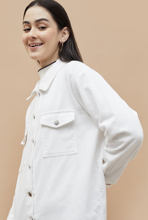 FAME FOREVER Corduroy Trucker Jacket