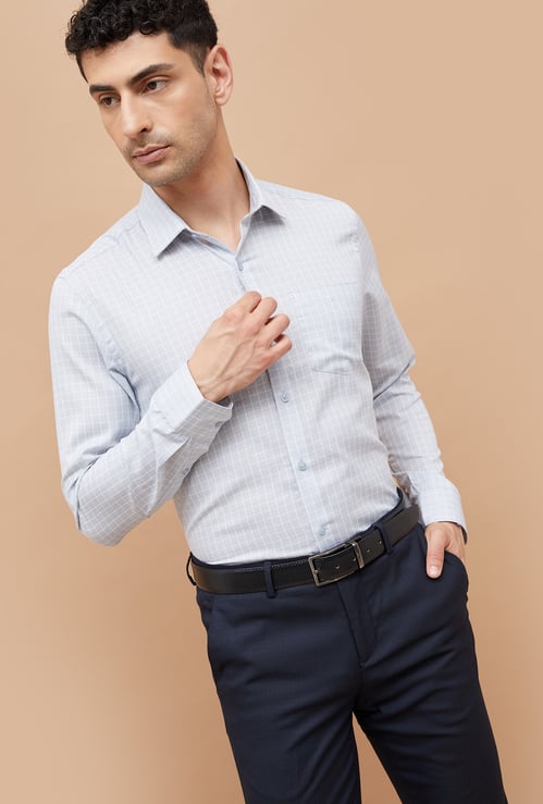 CODE Checked Slim Fit Formal Shirt