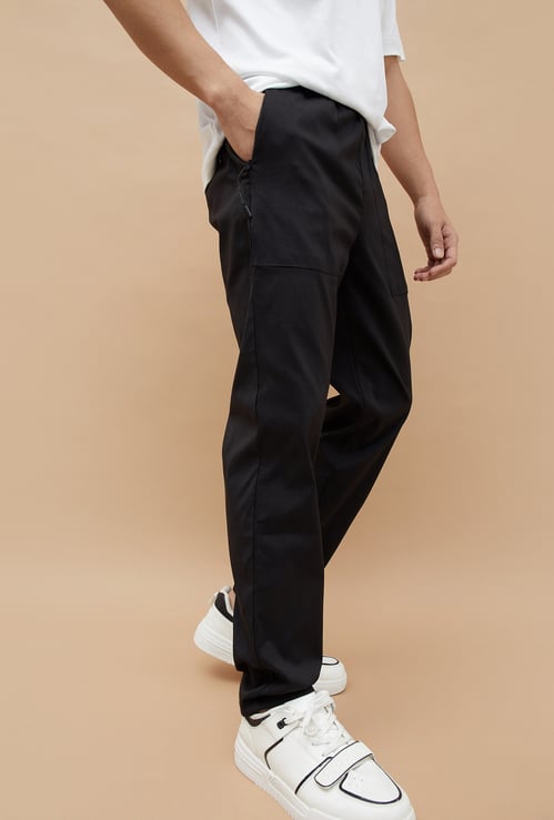 BOSSINI Solid Straight Fit Trousers