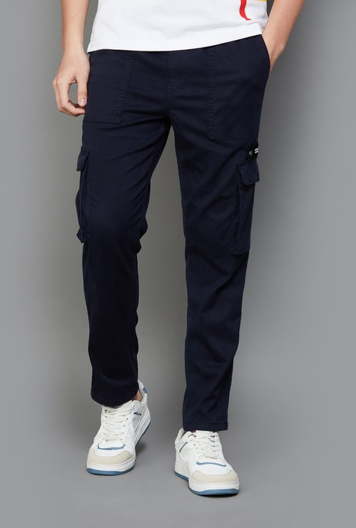 UNITED COLORS OF BENETTON Solid Regular Fit Cargo Trousers