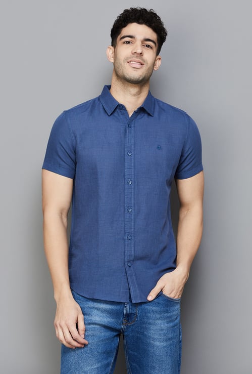 UNITED COLORS OF BENETTON Solid Slim Fit Shirt
