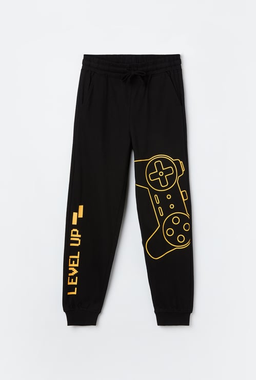 FAME FOREVER Printed Elasticated Track Pant