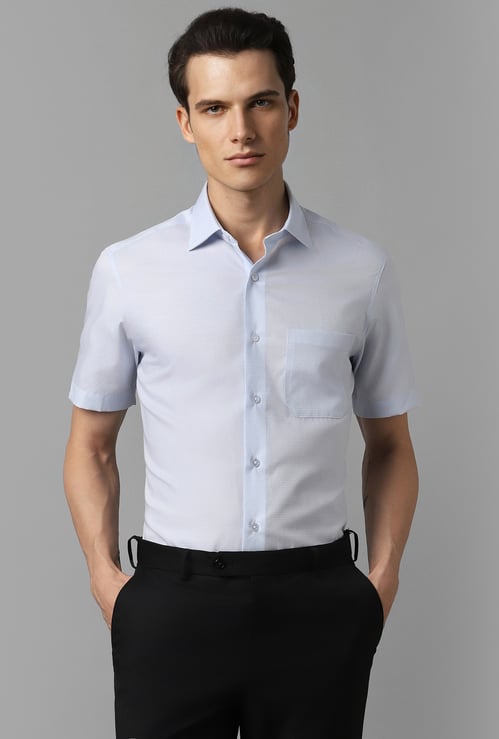 LOUIS PHILIPPE Textured Regular Fit Formal Shirt