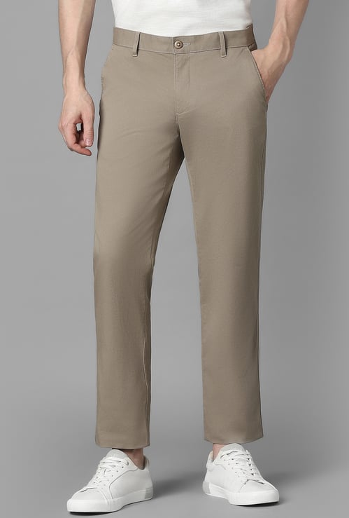 LP SPORT Solid Slim Tapered Trousers