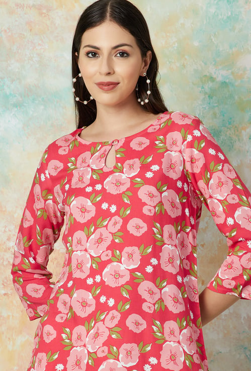 MELANGE Floral Printed Kurti