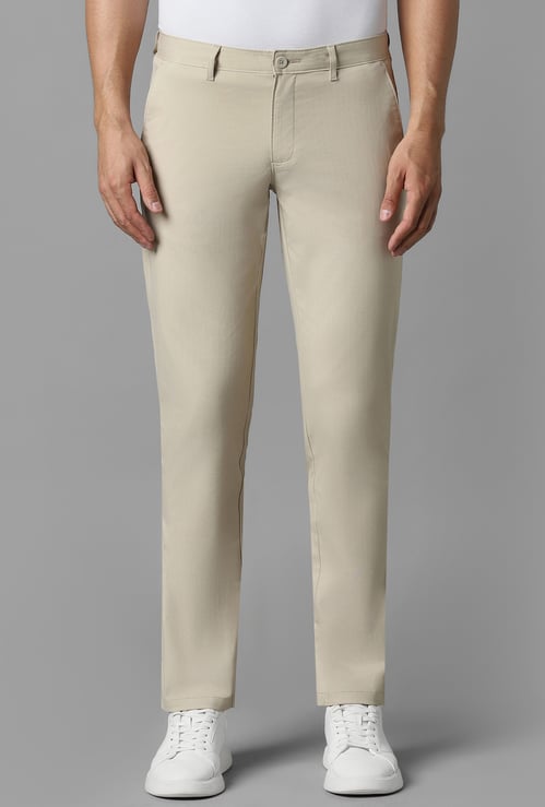 LP SPORT Solid Slim Tapered Trousers