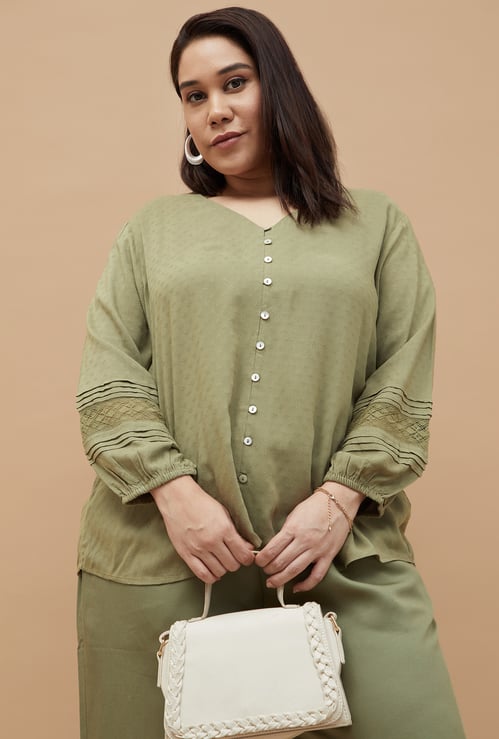 NEXUS Solid Full Sleeves Top