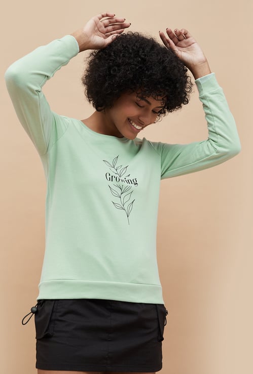 FAME FOREVER Women Graphic Print Sweatshirt