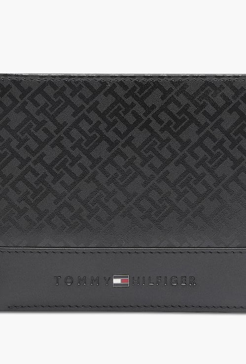 TOMMY HILFIGER Monogram Print Bi-Fold Wallet