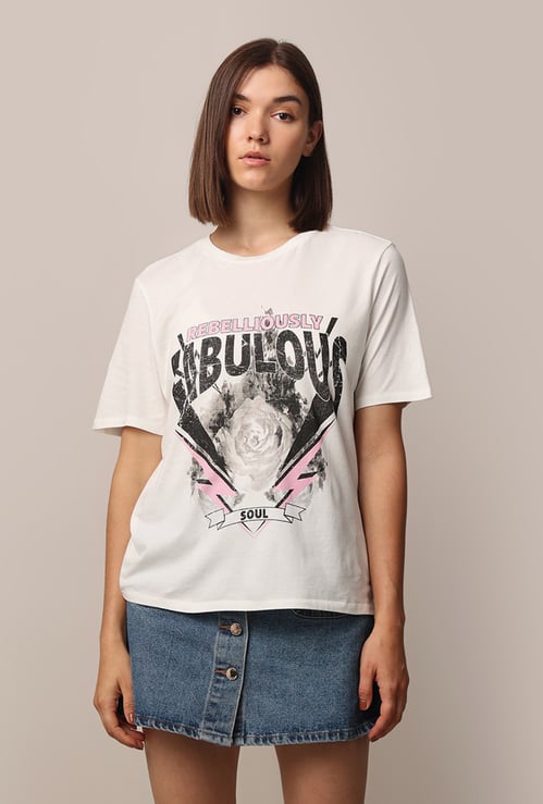 ONLY Women Graphic Print T-shirt