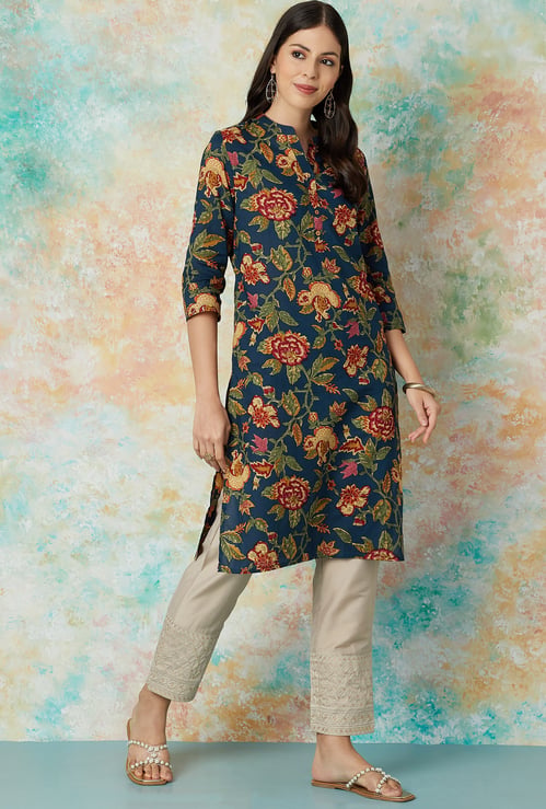 MELANGE Floral Printed Kurta