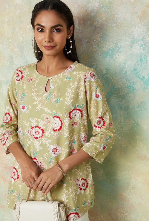 MELANGE Floral Print Kurti