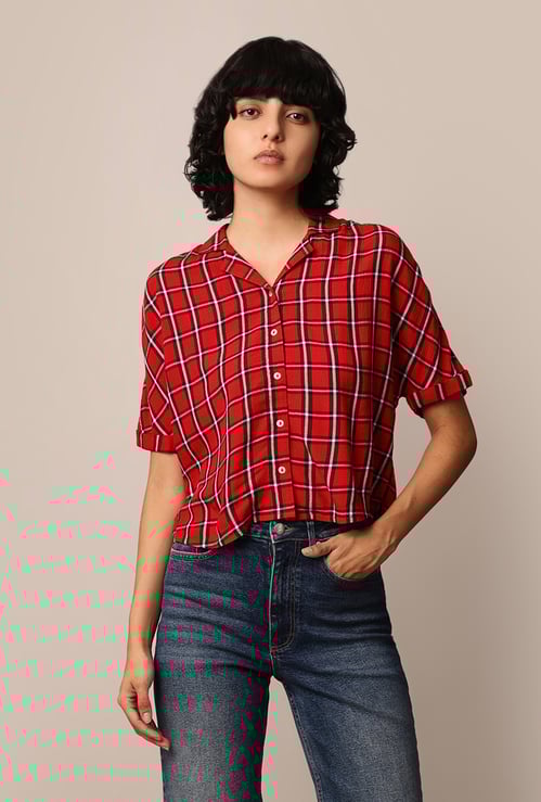 ONLY Checked Regular Fit Shirt