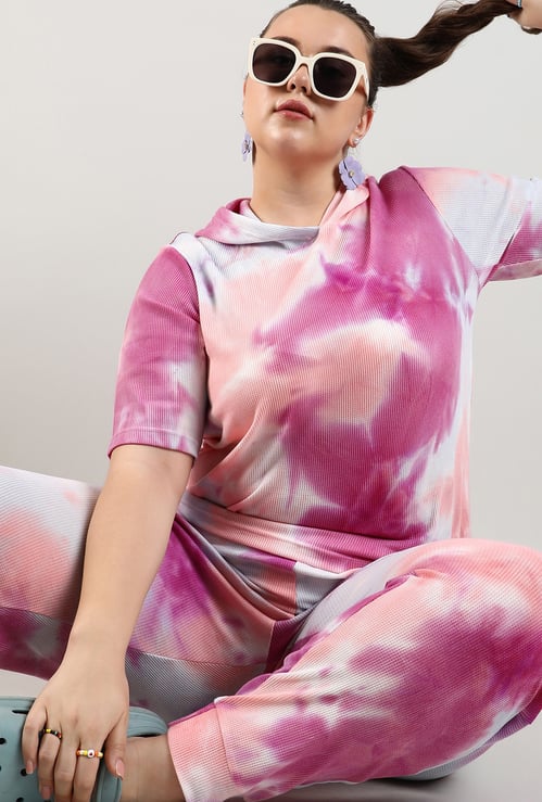 INSTAFAB PLUS Women Tie-Dye Print Co-Ord Set