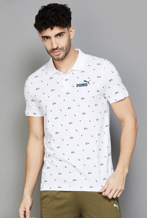 PUMA Men Printed Sports Polo T-shirt