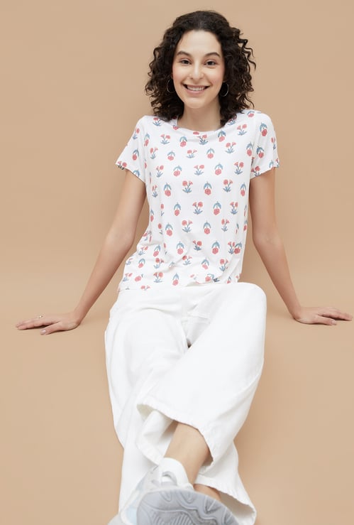 COLOUR ME Floral Print T-shirt