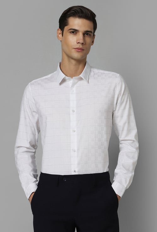 LOUIS PHILIPPE Checked Super Slim Formal Shirt