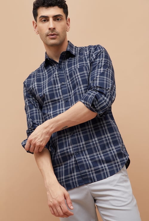 CODE Checked Regular Fit Shirt