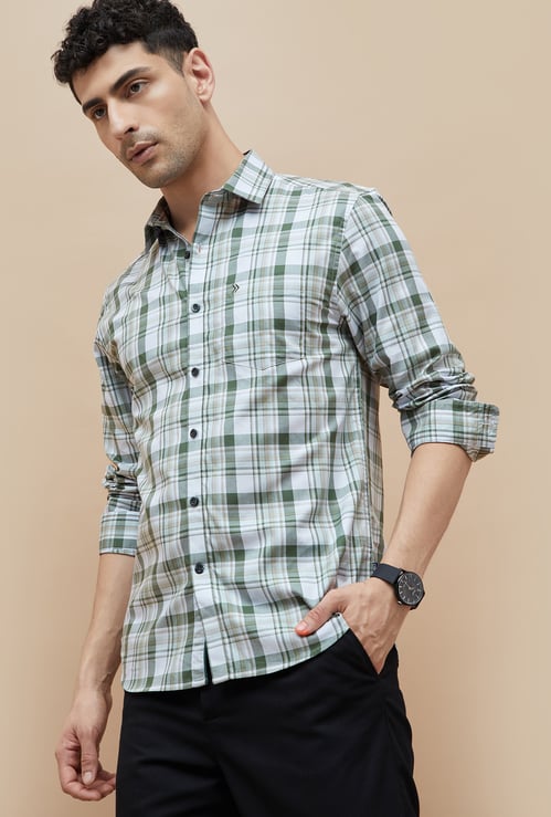 CODE Checked Regular Fit Shirt