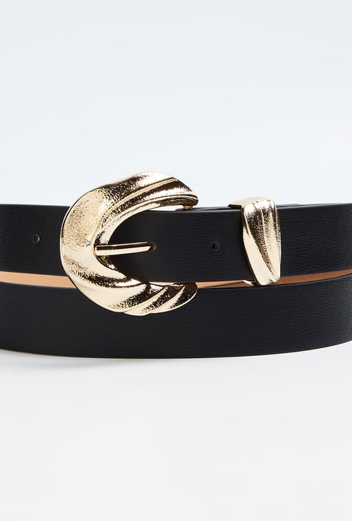 GINGER Twisted Tang Buckle Belt