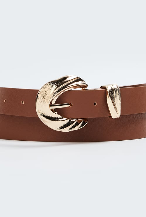 GINGER Twisted Tang Buckle Belt