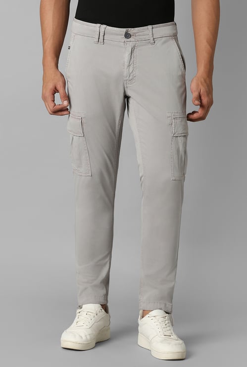 LP JEANS Solid Cargo Trousers