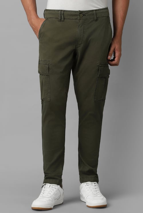 LP JEANS Solid Cargo Trousers