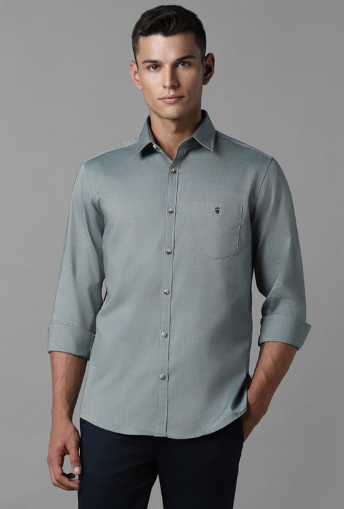 LP SPORT Solid Slim Fit Shirt