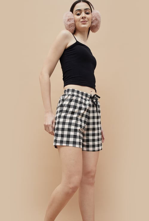 GINGER Checked Lounge Shorts