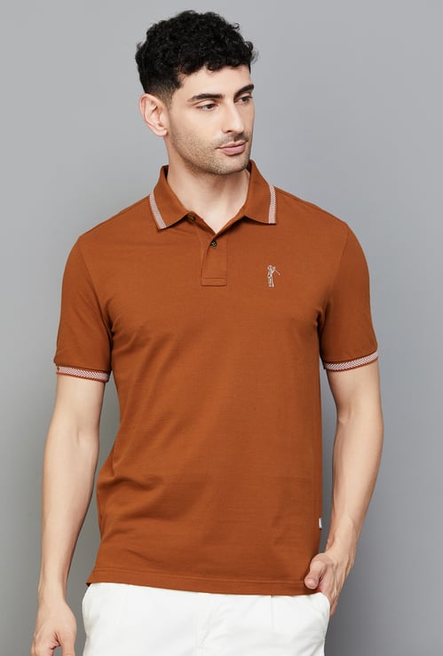 FAHRENHEIT Men Solid Polo T-shirt