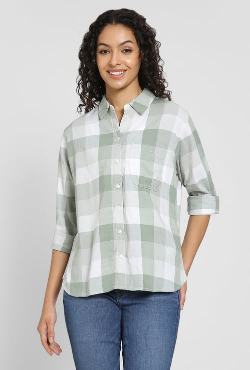 AMERICAN EAGLE Checked Regular Fit Shirt