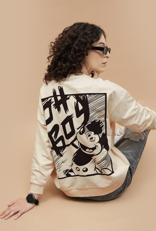 GINGER Mickey Mouse Printed Sweatshirt