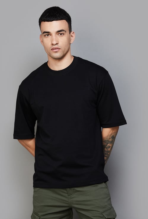 CELIO Men Solid Regular Fit T-shirt