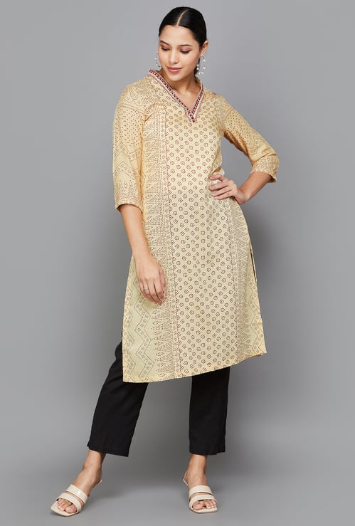 BIBA Printed Straight Kurta