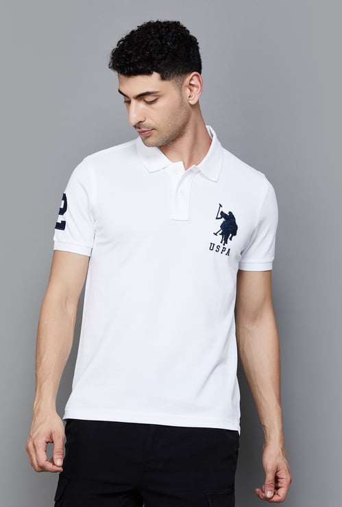 U.S. POLO ASSN. Logo Appliqued Polo T-shirt