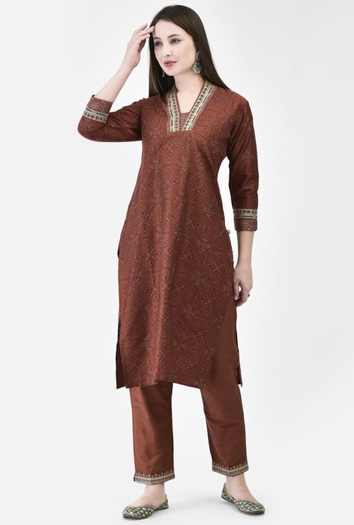 SPAN Solid Straight Pants