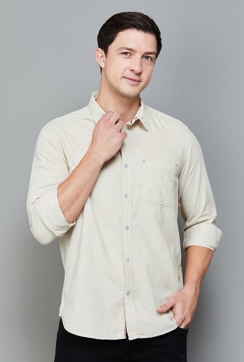 INDIAN TERRAIN Solid Slim Fit Shirt